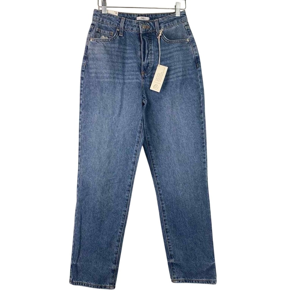Forever 21 Mom Jeans Size 24 Casual High Rise Relaxed Fit Tapered Leg Retro